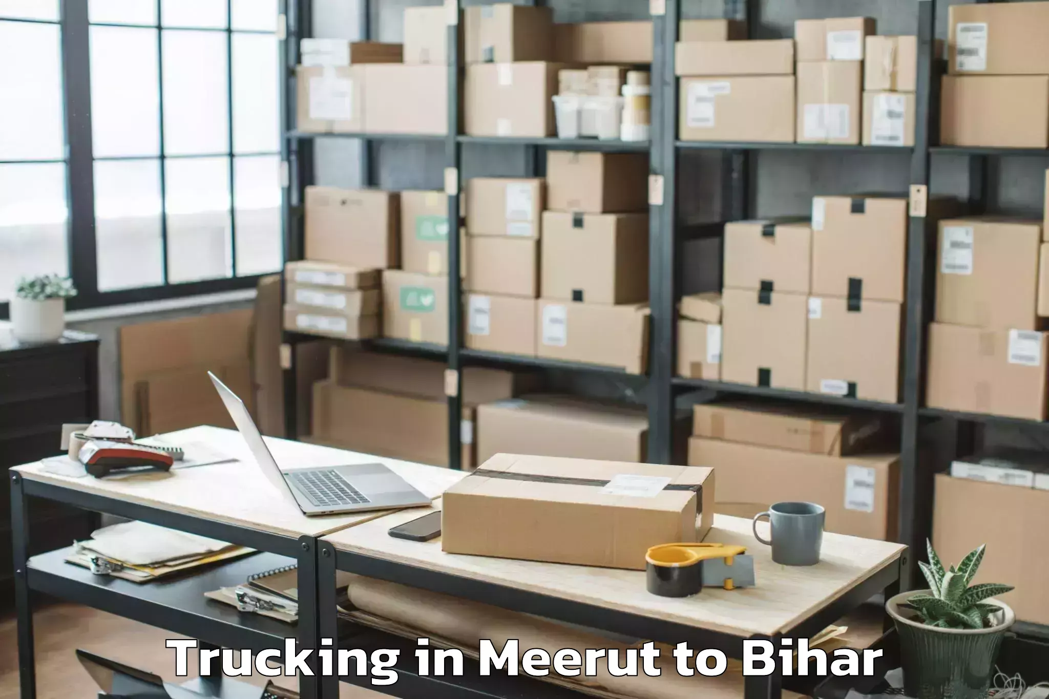 Reliable Meerut to Sikta Trucking